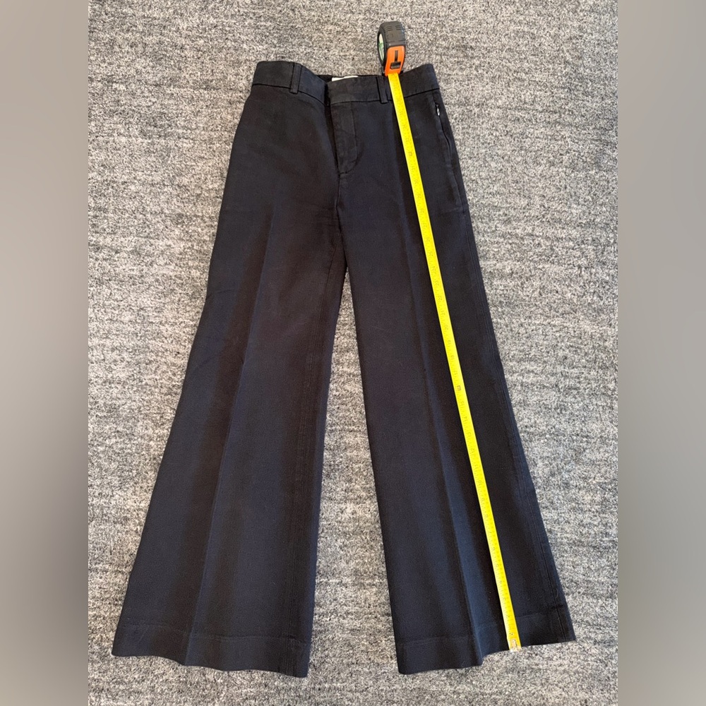 Frame Le Palazzo Classic Black Wide-Leg Pants